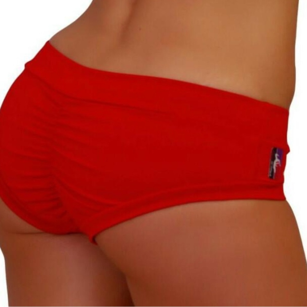 Red Athletic Shorts for Women